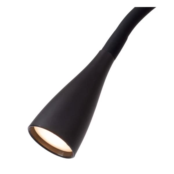 Lucide ZOZY - Stehlampe Mit Leselampe - LED Dim. - 1x4W 3000K - 3 StepDim - Schwarz - Detail 1